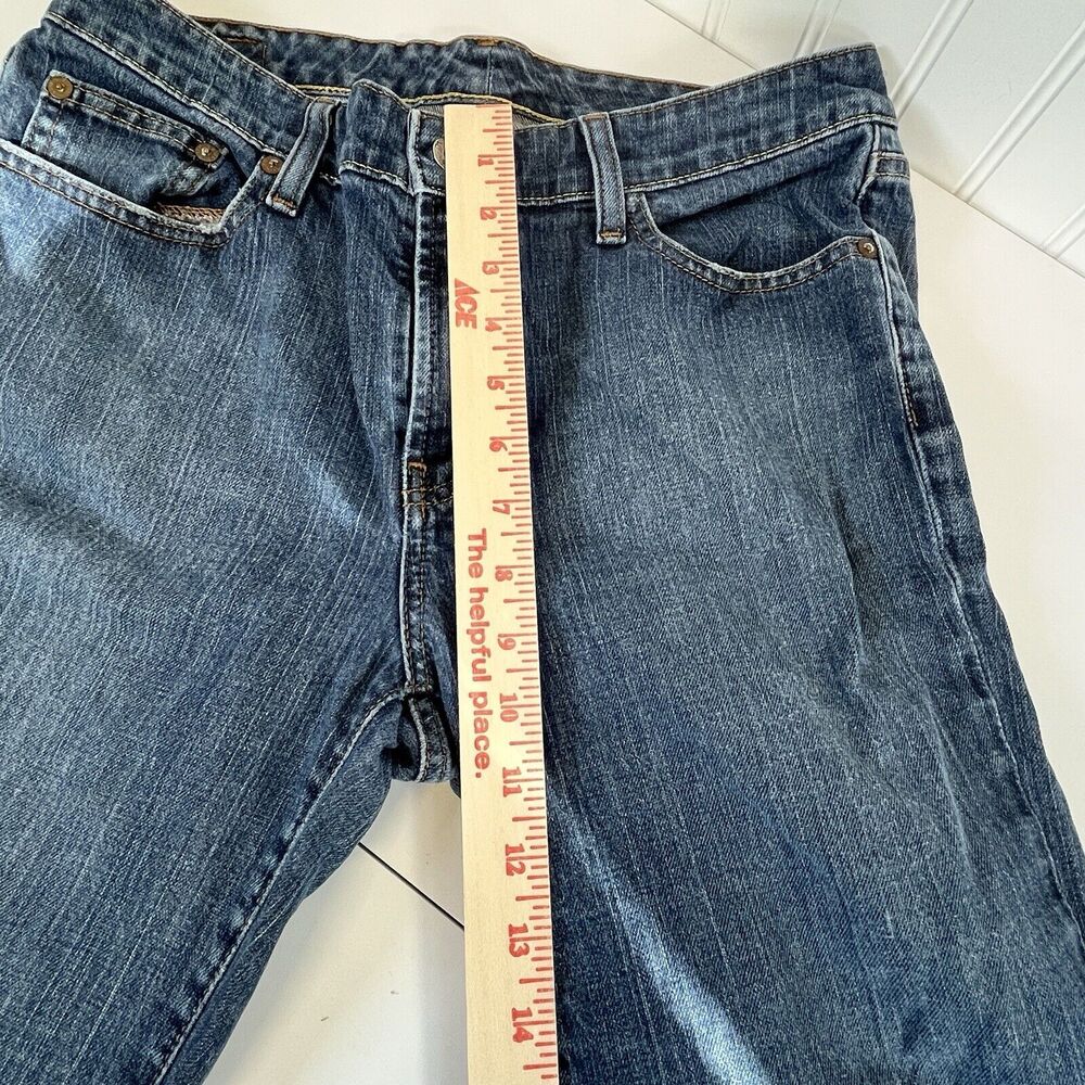 RL Polo Women Jeans‎ Cotton/Spandex Slight flair. SZ 10x32 Kelly Style. Med Wash - Picture 7 of 9